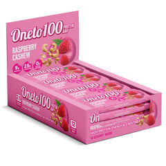 Proteinbar Raspberry/Cashew 40 g x 24, spara 157 kr!