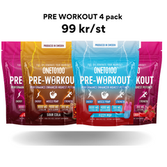 Pre workout 4 pack, SUPERDEAL 99 kr/st