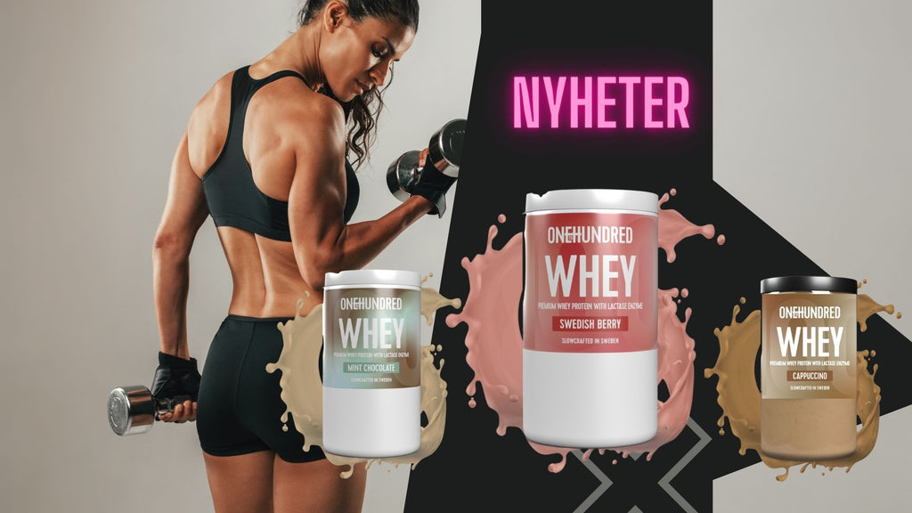 3 Nyheter whey protein 450 g