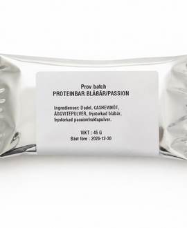 Provbatch Proteinbar blåbär/Passion 45 g
