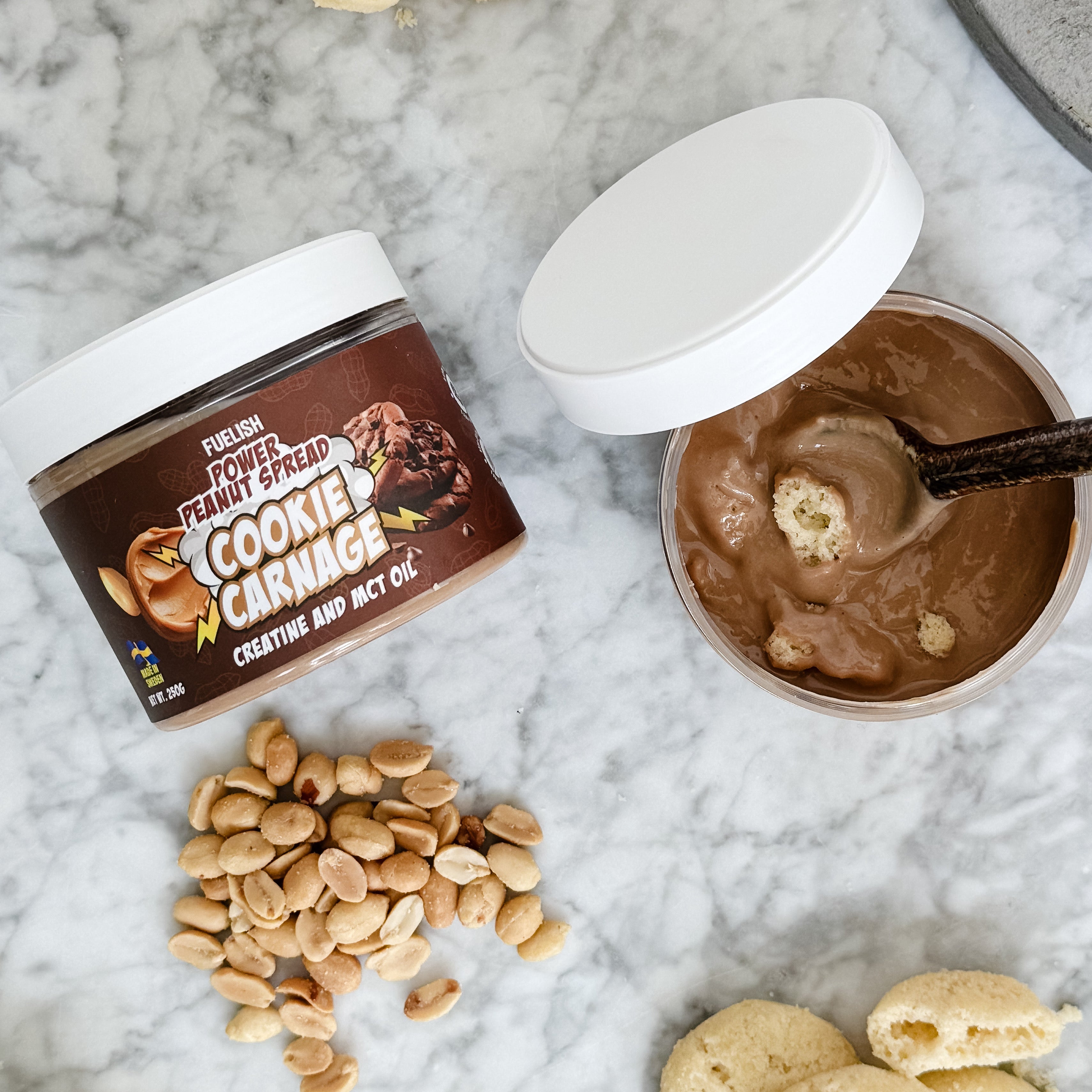 Peanut Power Spread Cookie Carnage 250 g