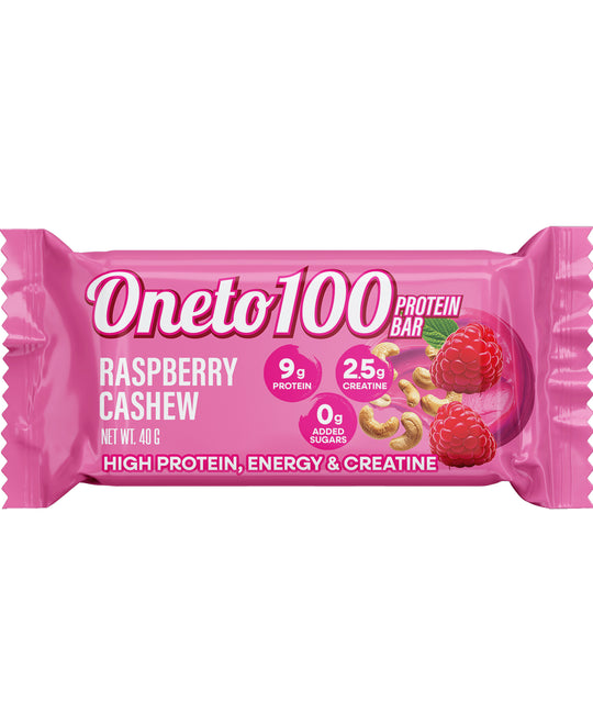 Proteinbar Raspberry/Cashew 40 g x 24, spara 157 kr!