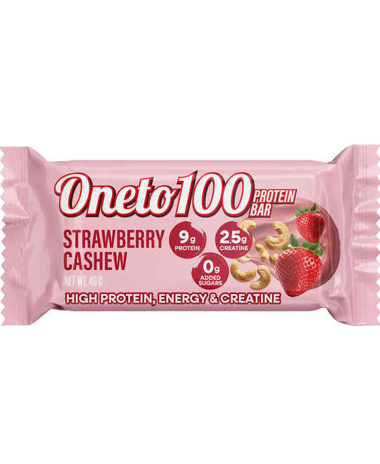 Proteinbar Strawberry/Cashew 40 g x 24, spara 157 kr