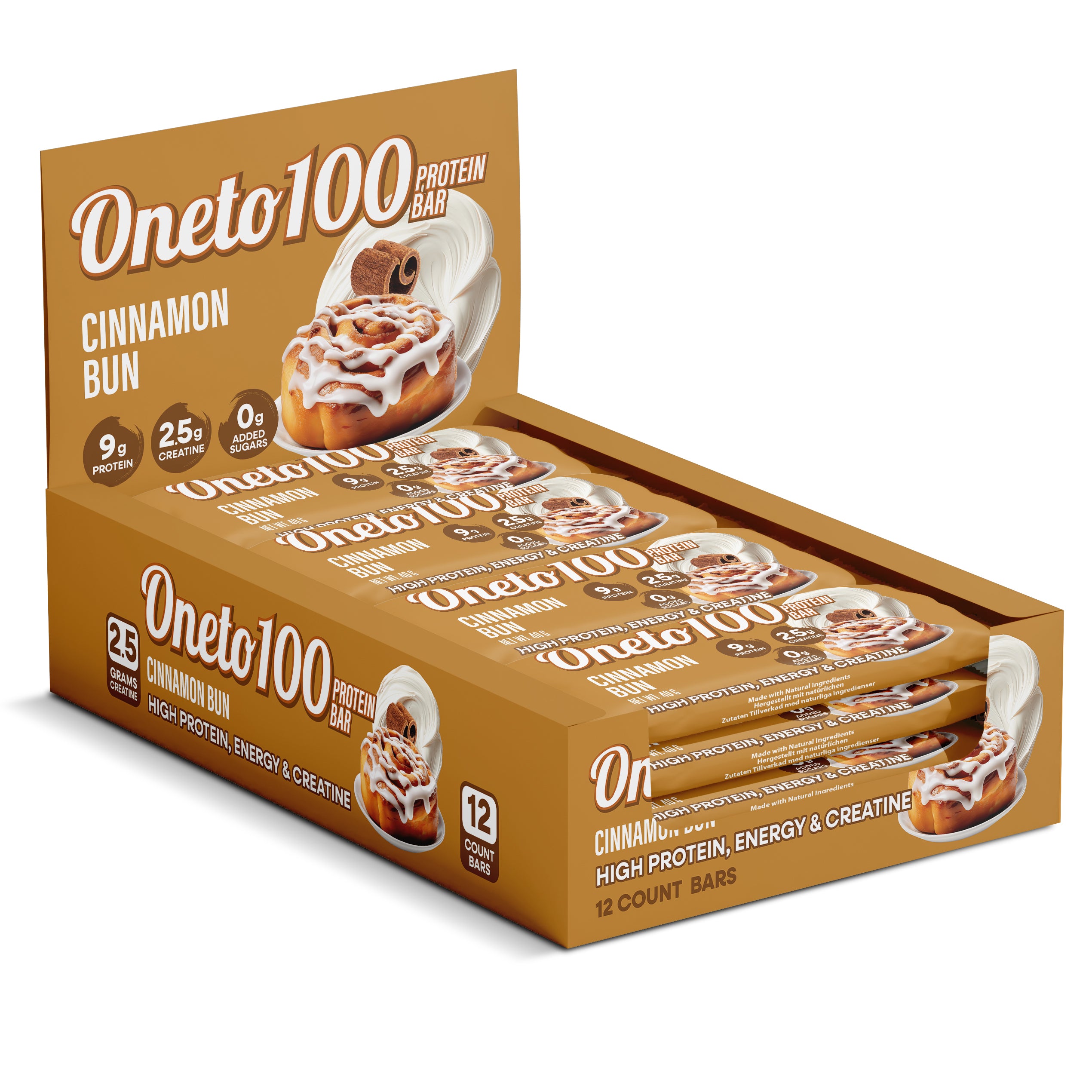 Proteinbar Cinnamon Bun 40 g x 24, Spara 157 kr!
