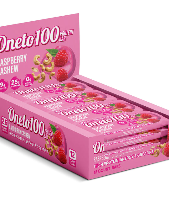 Proteinbar Raspberry/Cashew 40 g x 24, spara 157 kr!