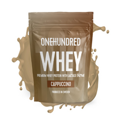 Whey Proteinpulver Cappuccino 1 kg KORT DATUM 2025-12-31