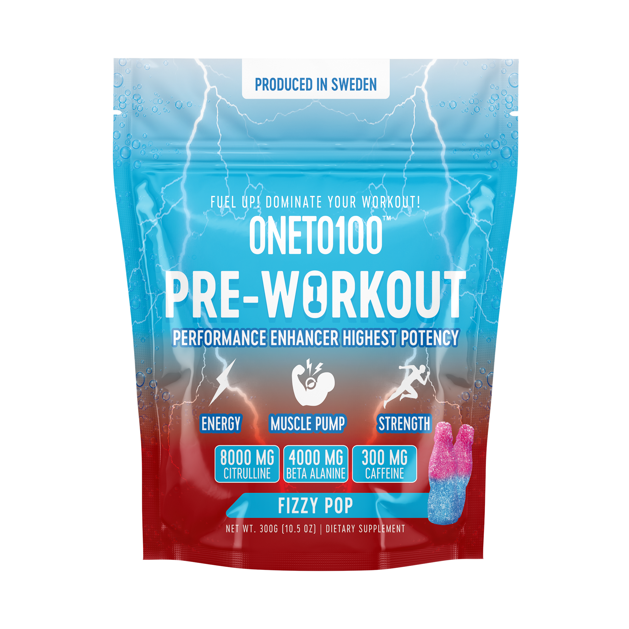 Pre Workout Fizzy Pop 300 g